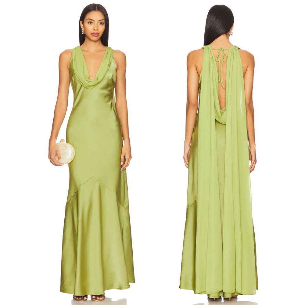 Elegant Green Maxi Dress